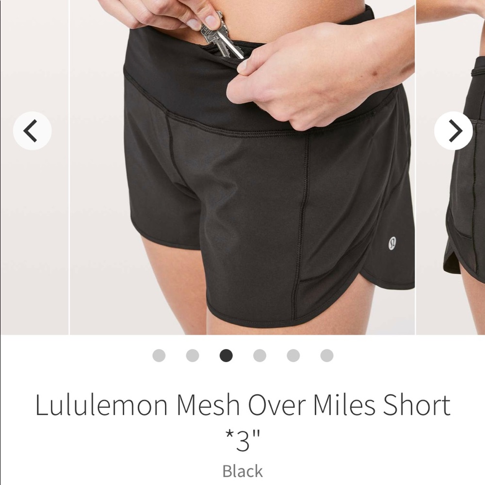 ‼️ISO‼️ Lululemon Mesh Over Miles Shorts